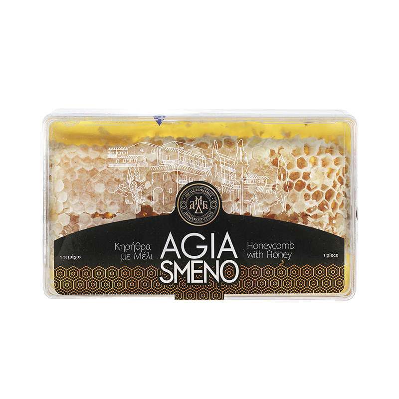 agiasmeno-kirithra_front Κηρήθρα με μέλι || ΑΓΙΑΣΜΕΝΟ - Image 1